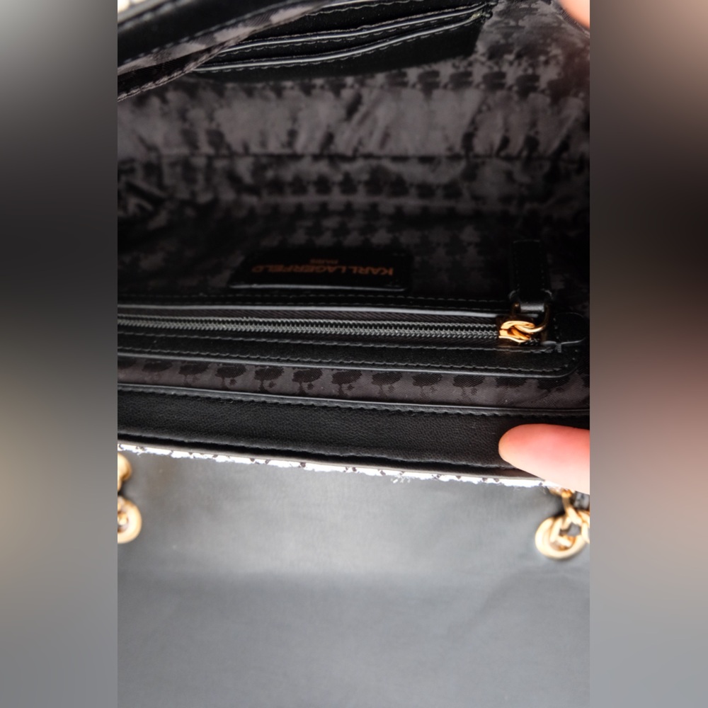 NWT Karl Lagerfeld Tweed Bag - Picture 5 of 7